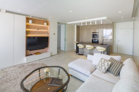 Living room3 2 bedroom apartment for rent in Puerto Banus, beachside, sea views, Marbella, Costa del Sol