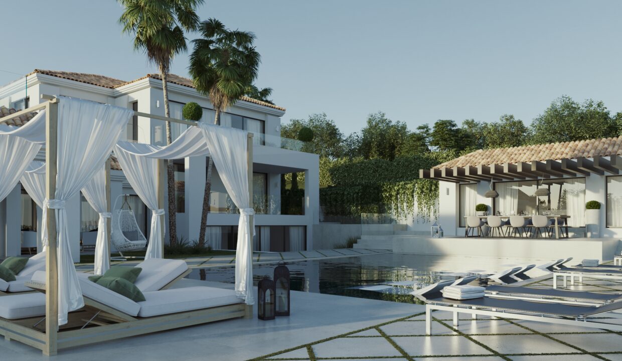 VISTA PISCINA_Elegant 5 Bedroom Villa for Sale in Nueva Andalucia, Marbella - Jacques Olivier Marbella