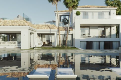 VISTA PISCINA_Elegant 5 Bedroom Villa for Sale in Nueva Andalucia, Marbella - Jacques Olivier Marbella