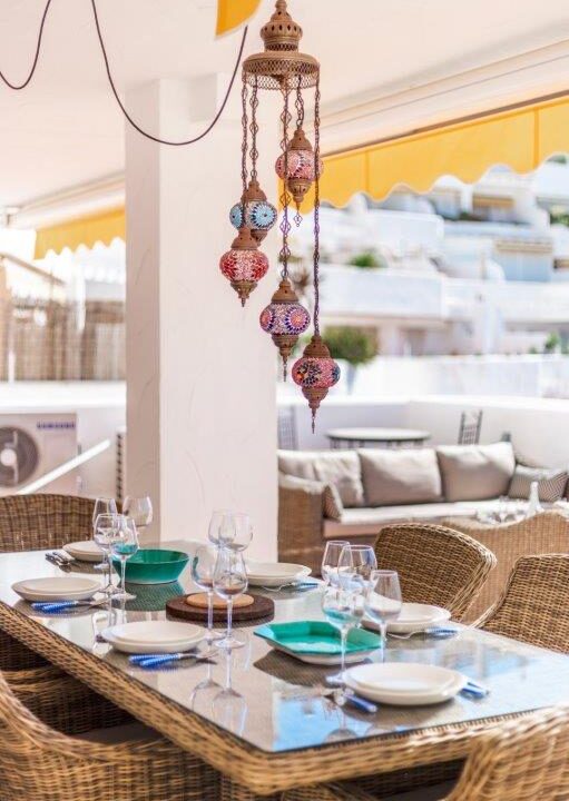 outdoorr dinning and terrace - Puerto Banús 3 bedroom apartment with sea views